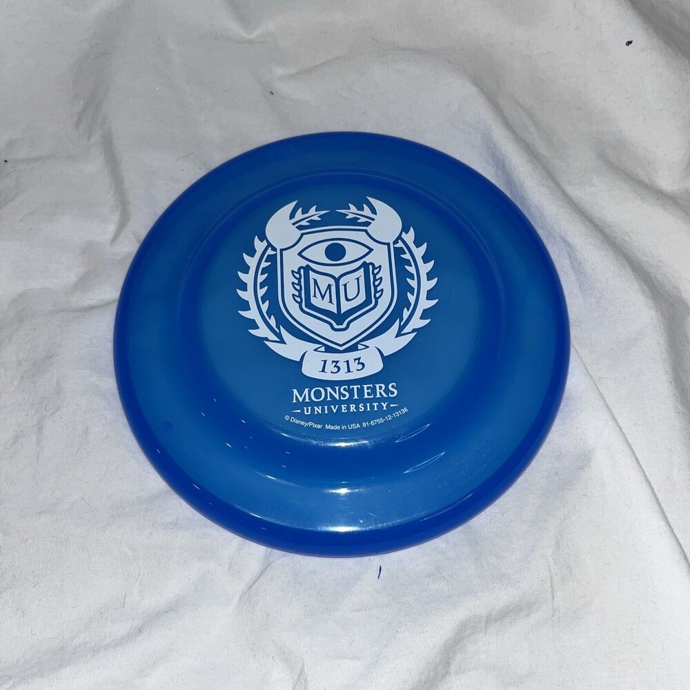 Disney Store Cast Member Exclusive Monsters Inc University Mini Frisbee 7” Rare